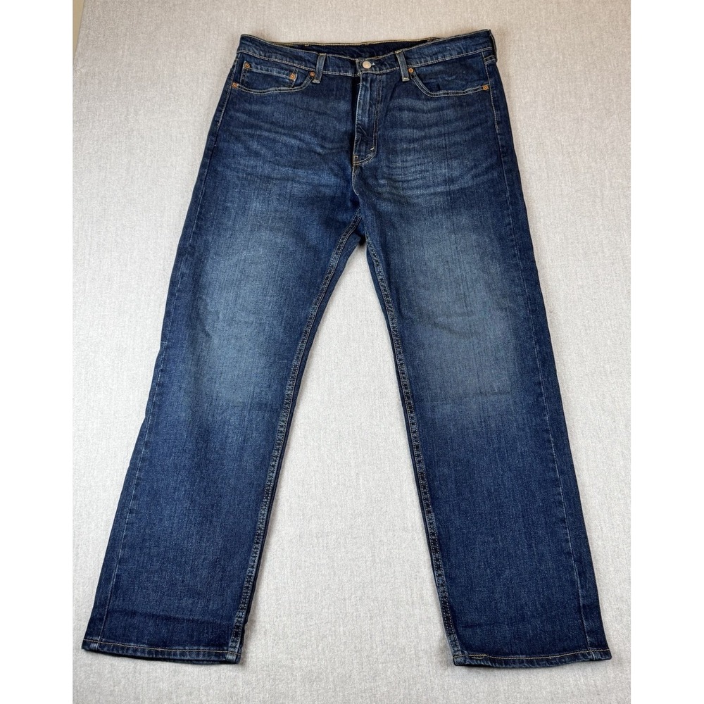 Levi Strauss &‎ Co 505 Regular Fit Jeans Mens 38 x 32 Dark Wash Straight Denim